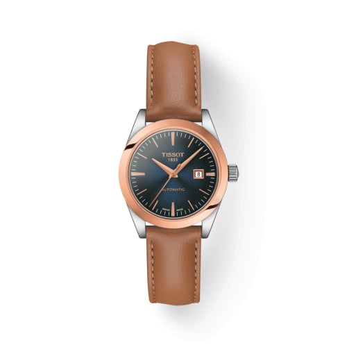 Tissot T-My Automatic Stainless Steel / Rose Gold / Blue MOP