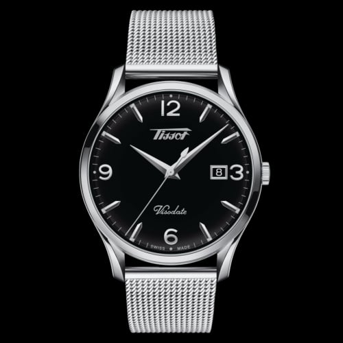 Tissot Visodate Quartz 40 Stainless Steel / Black / Bracelet