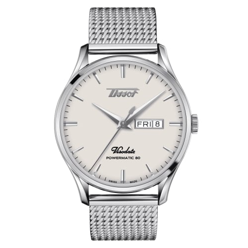 Tissot Visodate Powermatic 80 Stainless Steel / Silver / Bracelet