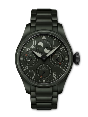IWC Schaffhausen Big Pilot's Watch Perpetual Calendar Top Gun Woodland