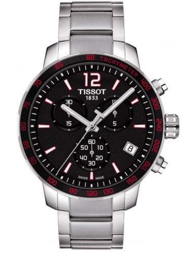 Tissot Quickster Chronograph Stainless Steel / Black / Bracelet
