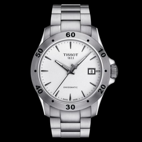 Tissot V8 Swissmatic 42.5 Stainless Steel / Silver / Bracelet