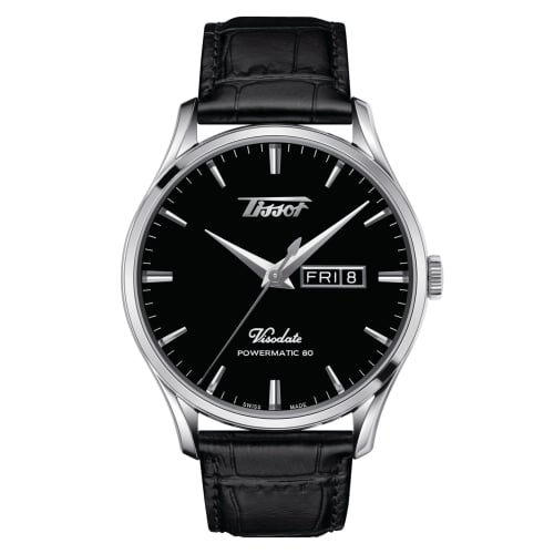 Tissot Visodate Powermatic 80 Stainless Steel / Black / Strap