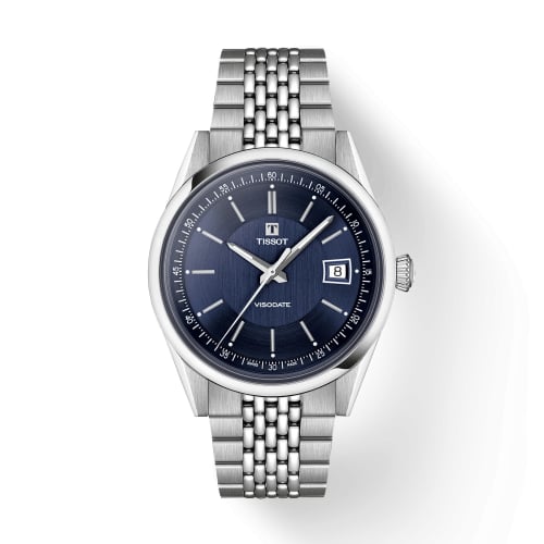 Tissot Visodate Stainless Steel / Blue / Bracelet