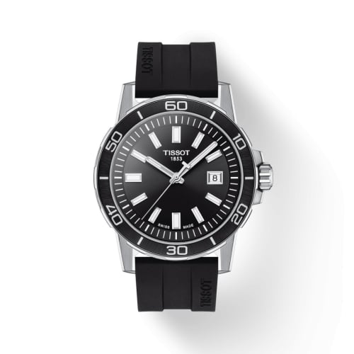Tissot Supersport Stainless Steel / Black / Rubber