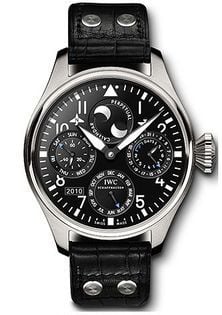IWC Schaffhausen Big Pilot Perpetual Calendar Stainless Steel / Black / Orsini