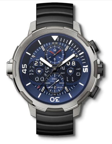 IWC Schaffhausen Aquatimer Perpetual Calendar Digital Date-Month Titanium / Blue