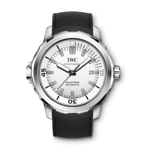 IWC Schaffhausen Aquatimer Automatic Stainless Steel / Silver / Rubber