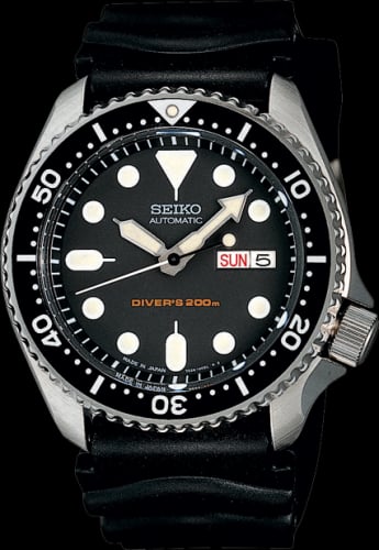 Seiko Seiko SKX007 Black / Stainless Steel / Rubber