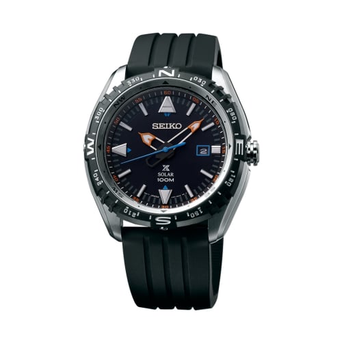 Seiko Prospex Land SNE423P1 Stainless Steel / Black / Strap