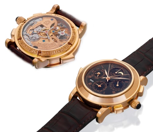 IWC Schaffhausen Destriero Scafusia Red Gold / Black / English