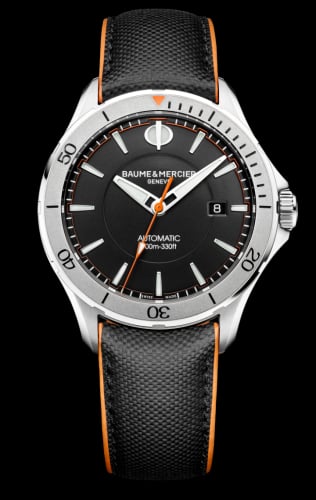 Baume & Mercier Clifton Club Stainless Steel / Black / Sailcloth