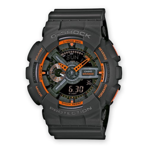 Casio GA-110TS-1A Grey Orange