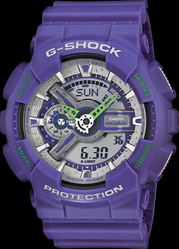 Casio GA-110-DN-6A Dusty Neon Purple