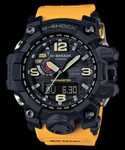 Casio G-Shock Mudmaster Triple Sensor Black / Yellow