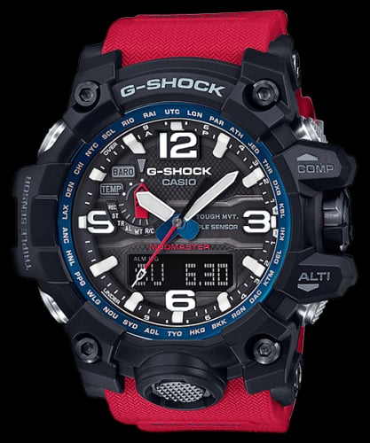 Casio G-Shock Mudmaster Triple Sensor Black / Red