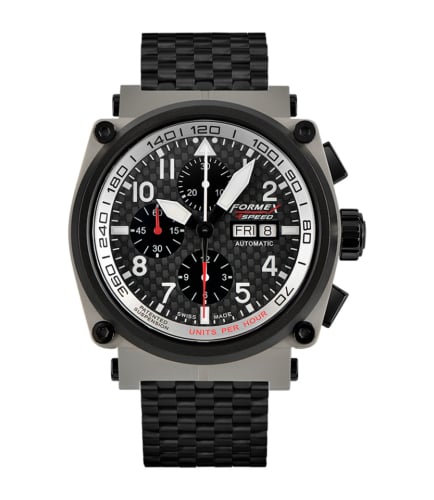 Formex Pilot Automatic Chronograph Sandblasted / Carbon Fibre / Bracelet