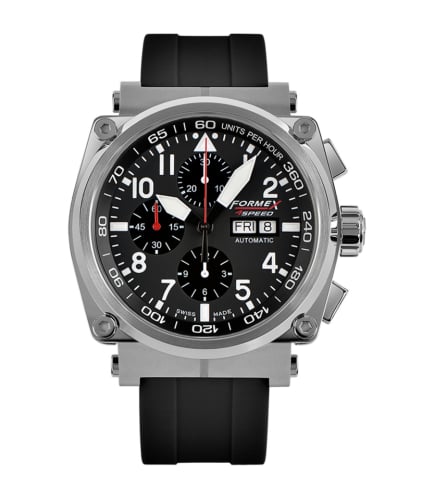 Formex Pilot Automatic Chronograph Black / Rubber