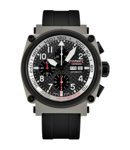 Formex Pilot Automatic Chronograph Sandblasted / Carbon Fibre / Rubber