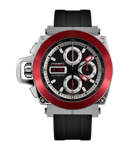 Formex Motorsport Automatic Chronograph Red Bezel / Black / Rubber