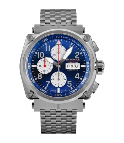 Formex Pilot Automatic Chronograph Blue / Bracelet