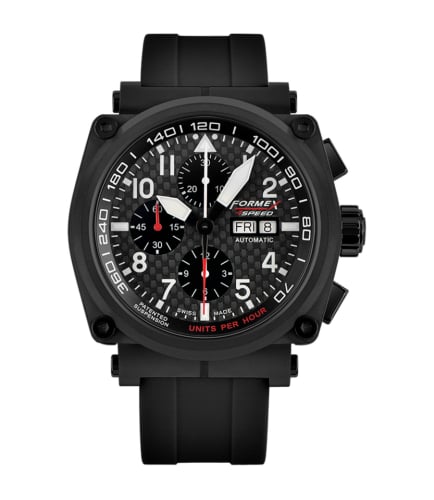Formex Pilot Automatic Chronograph PVD / Carbon Fibre / Limited Edition / Rubber