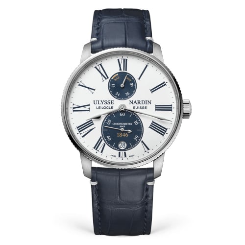 Ulysse Nardin Marine Torpilleur Stainless Steel / Panda / Alligator