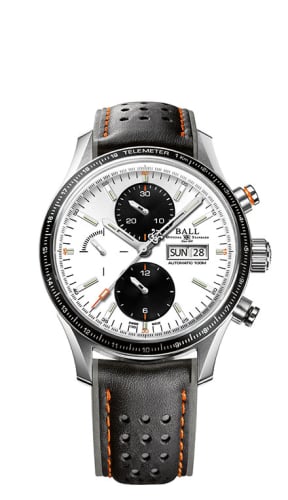 Ball Watch Company Fireman Storm Chaser Pro Stainless Steel / White / Calf
