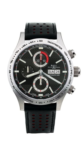 Ball Watch Company Fireman Storm Chaser Stainless Steel / Grey / Calf