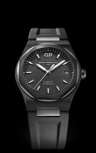 Girard-Perregaux Laureato 38 Automatic Ceramic / Black / Rubber