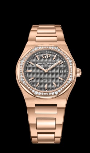 Girard-Perregaux Laureato 34 Quartz Pink Gold / Diamond / Grey