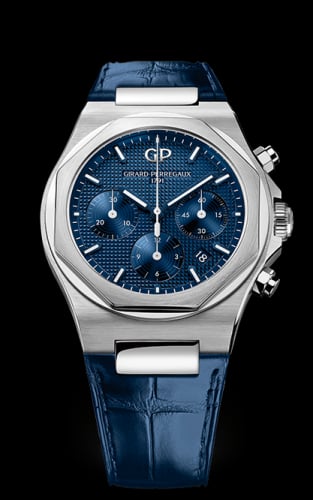 Girard-Perregaux Laureato 42 Chronograph Stainless Steel / Blue / Alligator