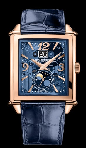 Girard-Perregaux Vintage 1945 XXL Large Date and Moonphases Pink Gold / Blue Polycrystalline