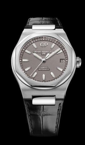 Girard-Perregaux Laureato 42 Automatic Stainless Steel / Grey / Alligator