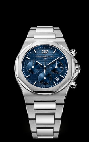Girard-Perregaux Laureato 38 Chronograph Stainless Steel / Blue / Bracelet