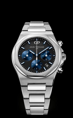 Girard-Perregaux Laureato 38 Chronograph Stainless Steel / Black / Bracelet