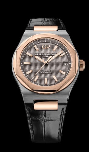 Girard-Perregaux Laureato 42 Automatic Titanium / Pink Gold / Grey / Alligator