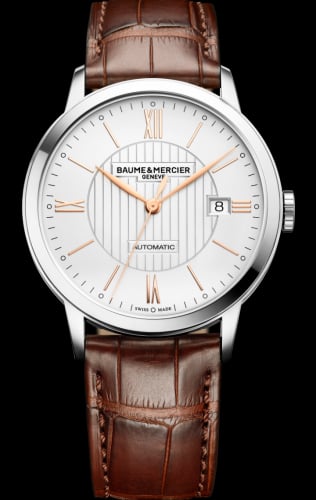 Baume & Mercier Classima Automatic 40 Stainless Steel / Silver / Alligator