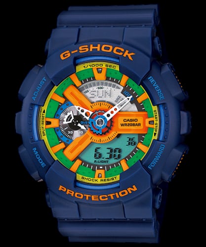 Casio GA-110FC-2A Blue Green