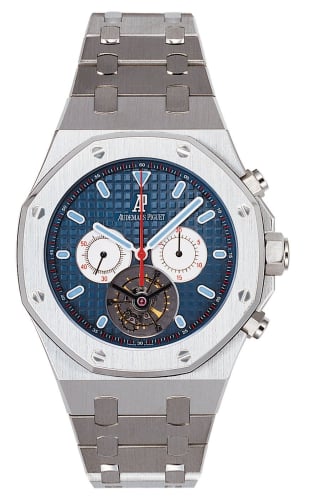 Audemars Piguet Royal Oak Tourbillon Chronograph Stainless Steel / Blue