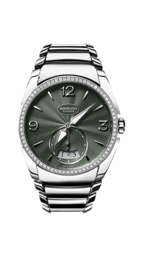 Parmigiani Fleurier Tonda Metropolitaine Stainless Steel / Green / Diamond / Bracelet
