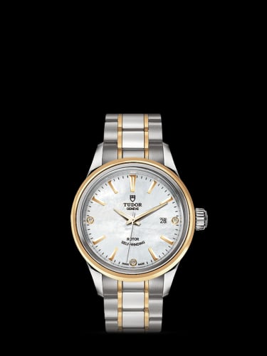Tudor Style 28 Stainless Steel / Yellow Gold / MOP-Diamond / Bracelet