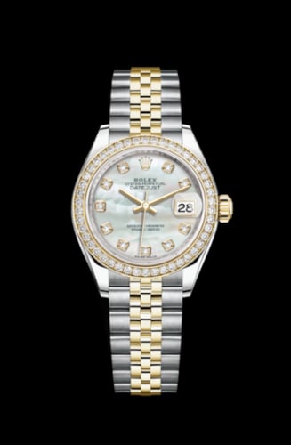 Rolex Lady-Datejust 28 Rolesor Yellow Diamond / Jubilee / MOP
