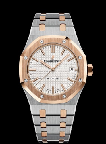 Audemars Piguet Royal Oak 15450 Selfwinding Stainless Steel / Pink Gold / Silver