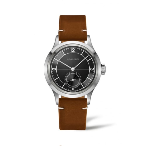 Longines Heritage 38.5 Small Seconds Black Sector