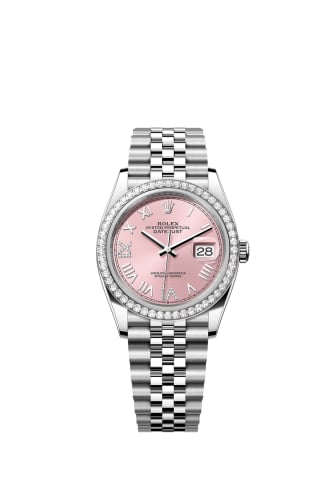 Rolex Datejust 36 Stainless Steel - Diamond / Pink Roman / Jubilee