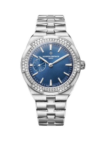 Vacheron Constantin Overseas Small Stainless Steel / Diamond / Blue