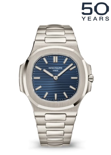 Patek Philippe Nautilus 50th Anniversary 5610 Platinum / Blue