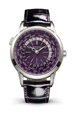 Patek Philippe World Time Date 5330 White Gold / Plum / Tokyo 2023