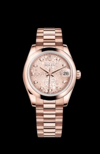 Rolex Datejust 31 Everose Domed / President / Pink Computer